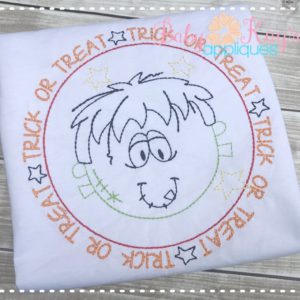 Trick or Treat Monster Sketch {Four Sizes}