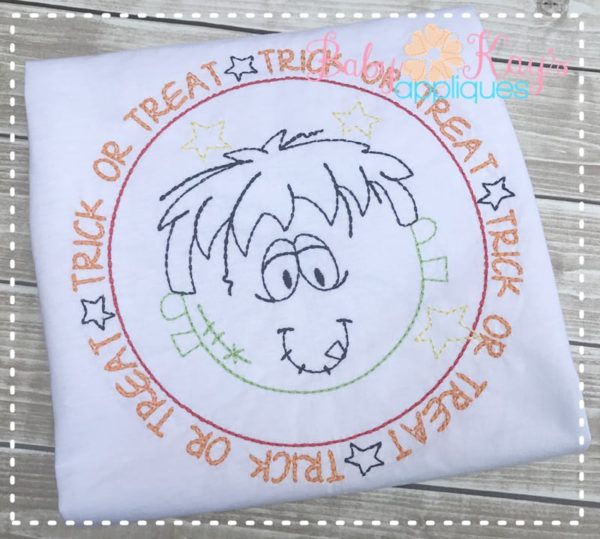 Trick or Treat Monster Sketch {Four Sizes}