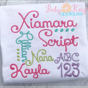 Xiamara Script Font {Five Sizes}