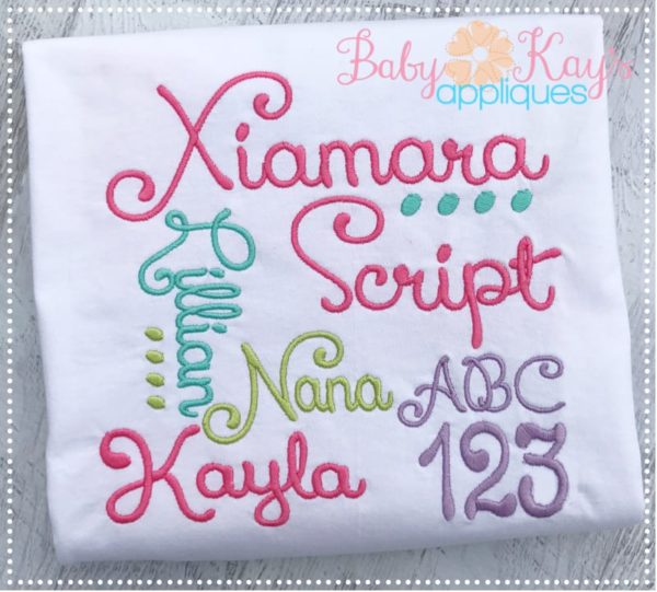 Xiamara Script Font {Five Sizes}