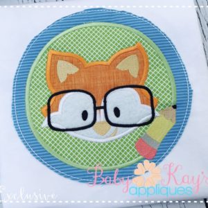 Fox In Pencil Frame {Four Sizes}