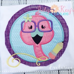 Flamingo In Pencil Frame {Four Sizes}