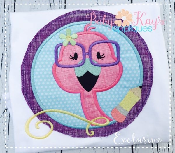 Flamingo In Pencil Frame {Four Sizes}