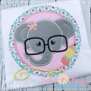 Elephant Girl In Pencil Frame {Four Sizes}