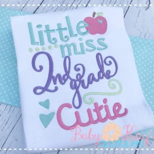 Little Miss 2nd Grade Cutie {Three Sizes}