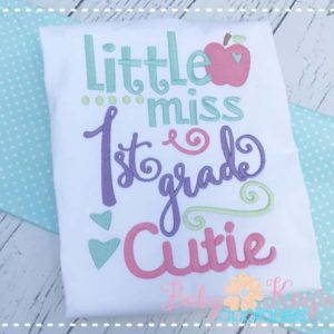 Little Miss 1st Grade Cutie {Three Sizes}