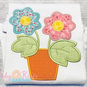 Two Flowers in Pot {Four Sizes}