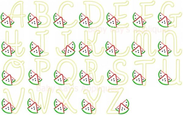 Watermelon Alpha A-Z {Four Sizes} - Image 2