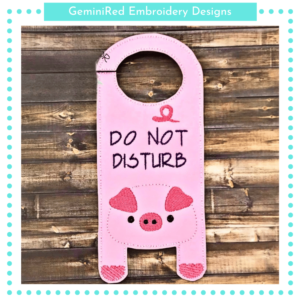 Pig Door Hanger {Two Sizes}