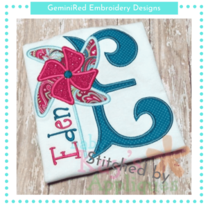 Pinwheel Alpha {Three Sizes}