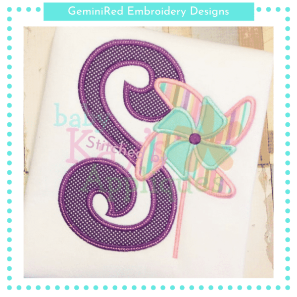 Pinwheel Alpha {Three Sizes} - Image 2
