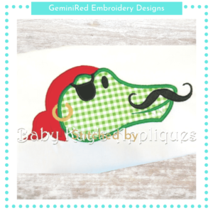 Pirate Alligator {Four Sizes}