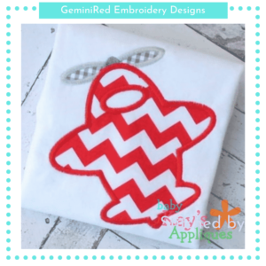 Plane Appliqué {Four Sizes}