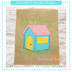 Playhouse Appliqué {Four Sizes}
