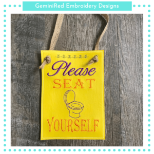Seat Yourself Hanger {5x7}