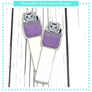 Pocket Kitty Bookmark {5x7}