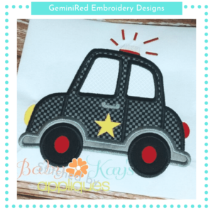 Police Cop Car {Four Sizes}