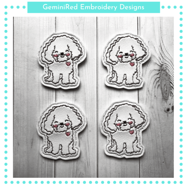 Poodle Dog Feltie {4x4}