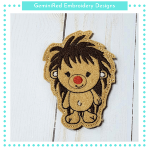 Porcupine Play Animal Feltie {4x4}