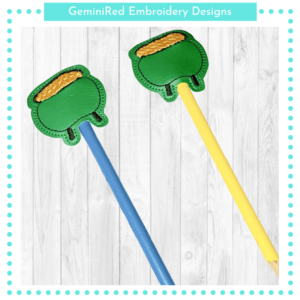 Pot of Gold Pencil Topper {4x4}