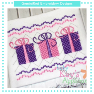 Present Box Faux Smock {Three Sizes}