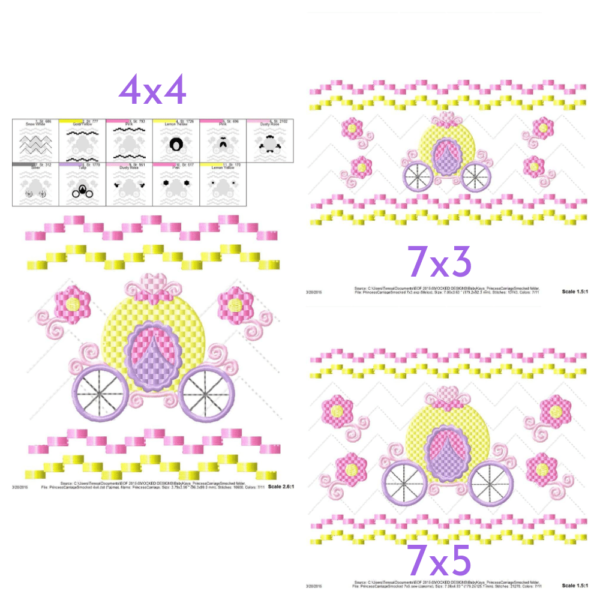 Princess Carriage Faux Smock {Three Sizes} - Image 4