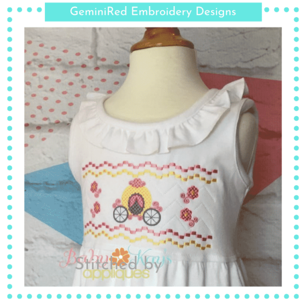 Princess Carriage Faux Smock {Three Sizes} - Image 2