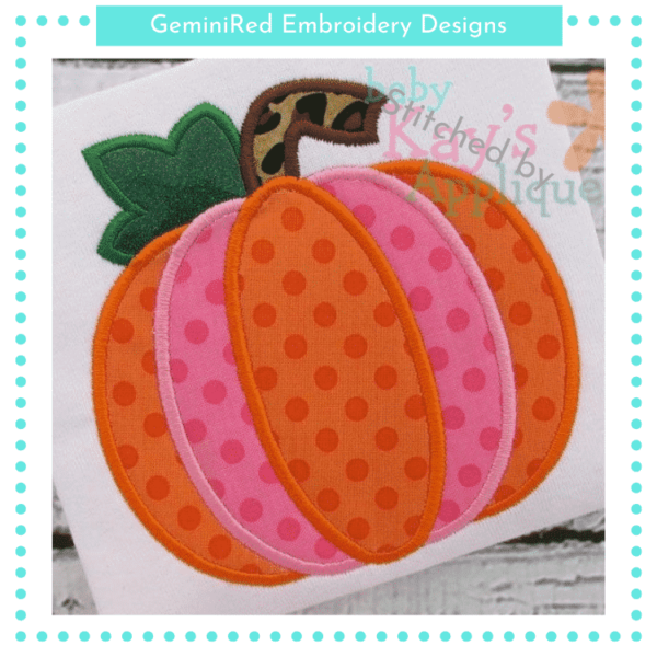 Pumpkin Appliqué {Four Sizes} - Image 3
