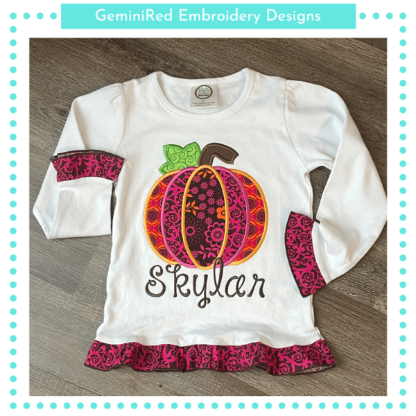 Pumpkin Appliqué {Four Sizes}