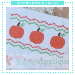 Pumpkin Faux Smock {Three Sizes}