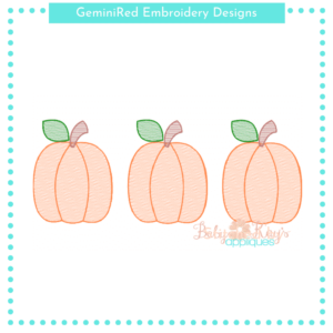 Pumpkin Sketch Trio {Six Sizes}