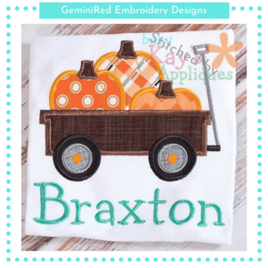 Pumpkin Wagon {Four Sizes}