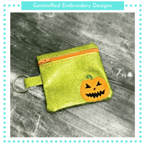 Pumpkin Zipper Bag {4x4}