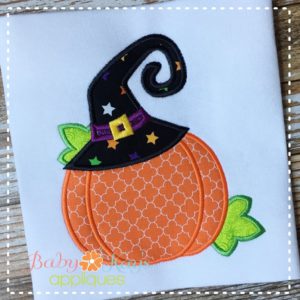 Pumpkin with Witch Hat {Four Sizes}