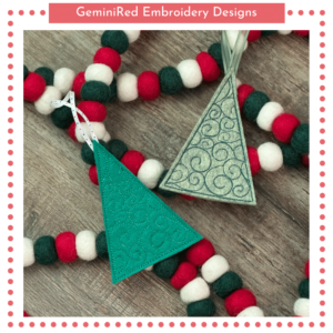 Quilted Tree Ornament {4x4}