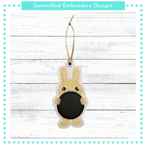 Rabbit Monogram Tag {4x4}