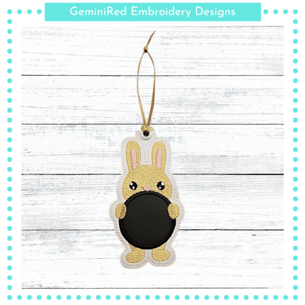 Rabbit Monogram Tag {4x4}