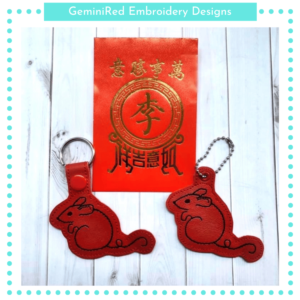 Rat Key Fob {Eyelet & Snap}