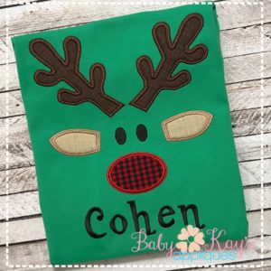 Reindeer Face {Four Sizes}