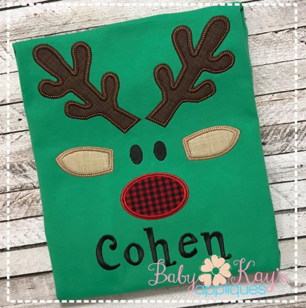 Reindeer Face {Four Sizes}