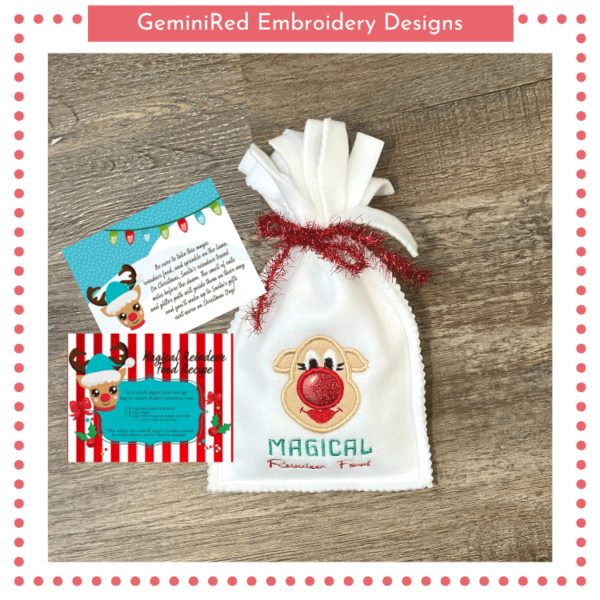 Reindeer Friends Magical Food Bag {5x7} - Image 2