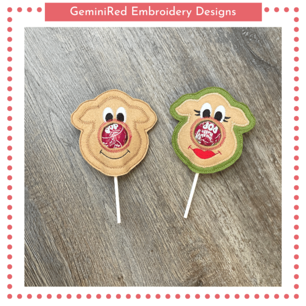 Reindeer Friends Zig Zag Lollipop Holder {4x4} - Image 2