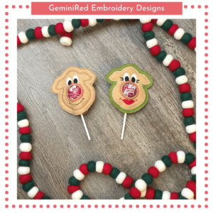 Reindeer Friends Zig Zag Lollipop Holder {4x4}