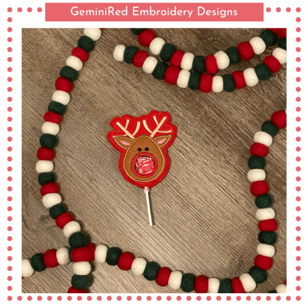 Reindeer Lollipop Holder {4x4} - Image 2