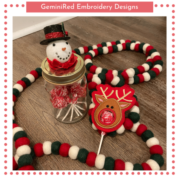 Reindeer Lollipop Holder {4x4}