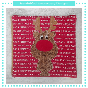Reindeer Mug Rug {8x8}