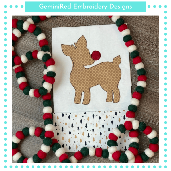 Reindeer Vintage Outline {Four Sizes} - Image 2