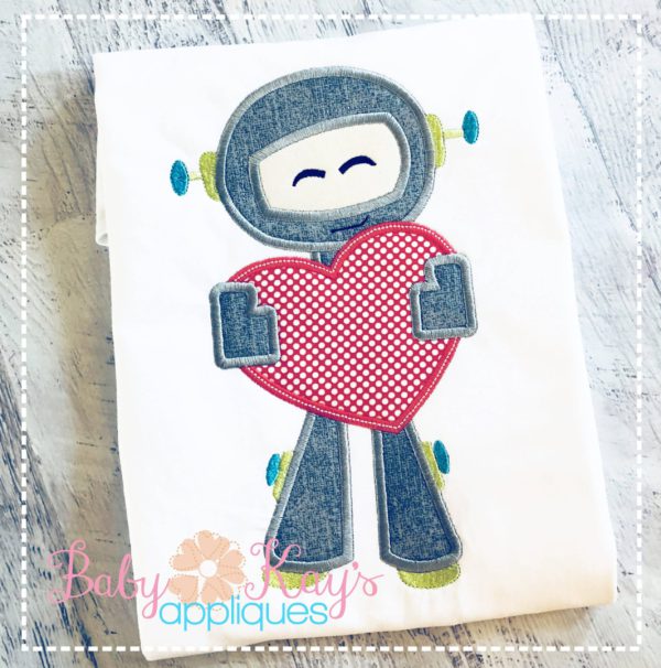 Valentine Robot Boy {Four Sizes}