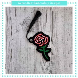 Rose Bookmark {4x4}