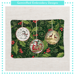 Round Ornament Mug Rug {5x7}